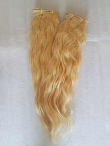 Indisches Haar auf Tresse  ca. 50 cm  - honigblond Nr. 24